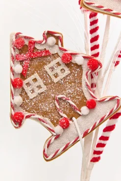 30" Gingerbread House Spray