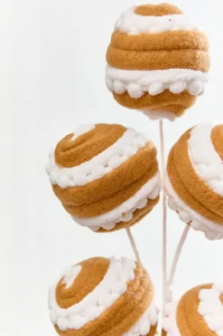 16" Gingerbread Stripe Ball Pick