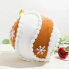 5" Gingerbread Swirl Ball Ornament