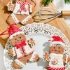 5" Gingerbread with Santa Hat Ornament