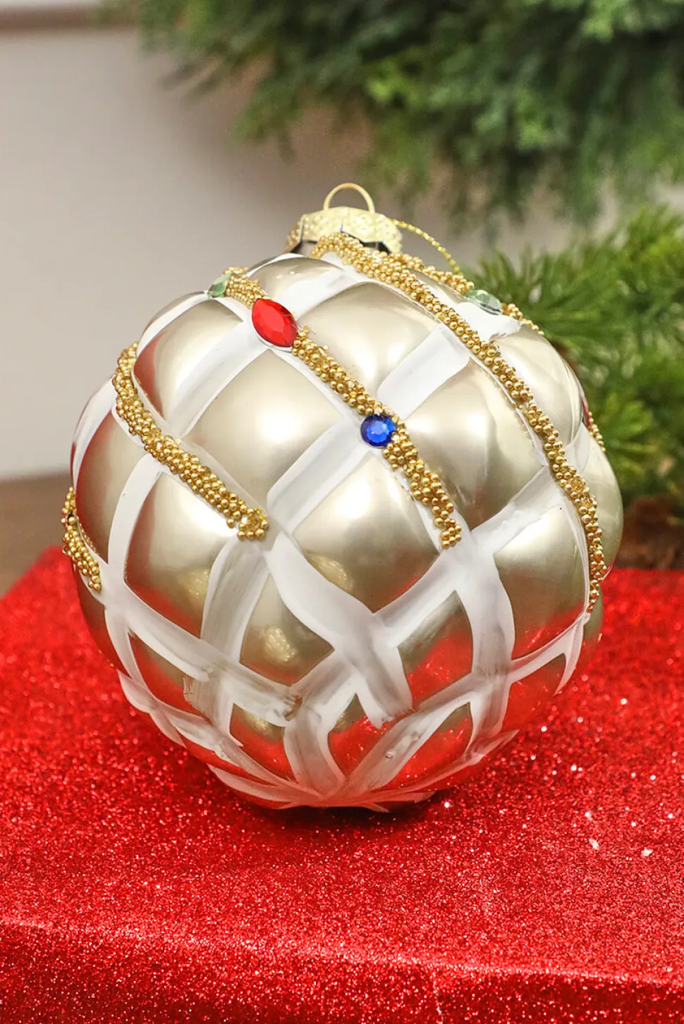 4” Glass Ball Ornament