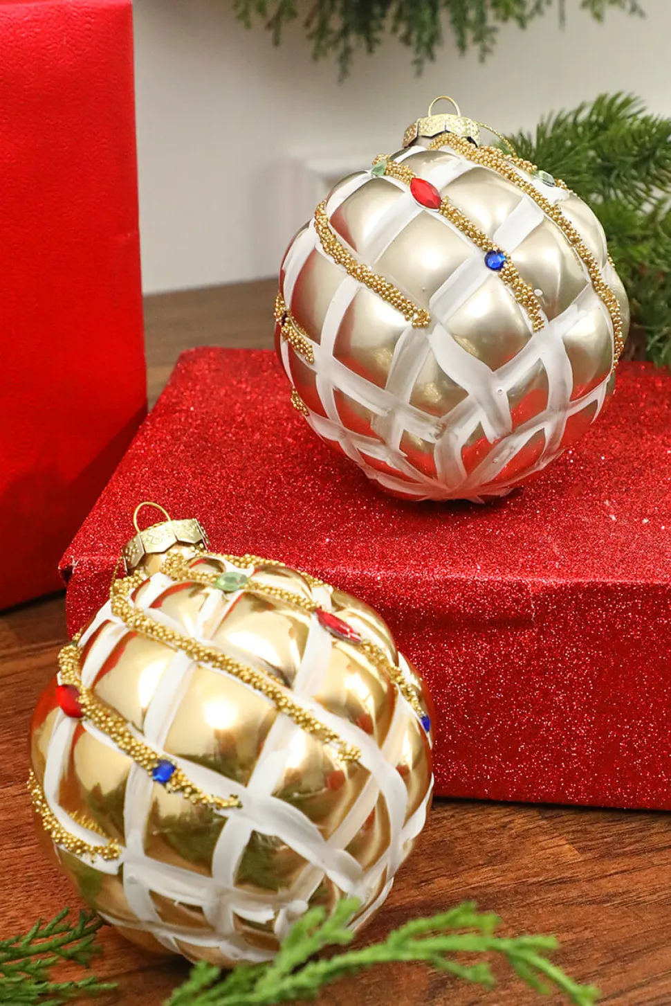 4” Glass Ball Ornament