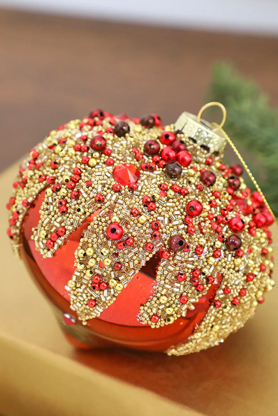 4” Glass Bead Ornament