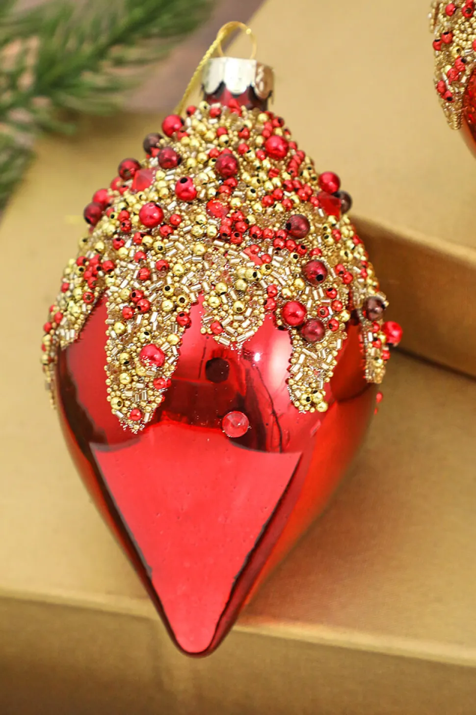 4” Glass Bead Ornament