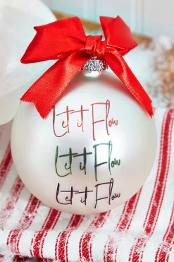 4" Glass Christmas Ornament