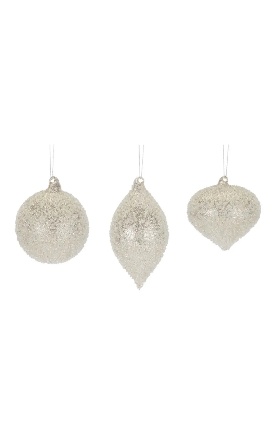 5” Glass Crystal Bead Ornament