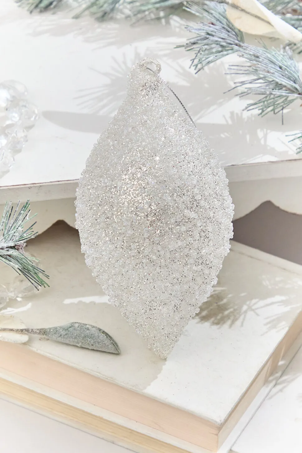 5” Glass Crystal Bead Ornament