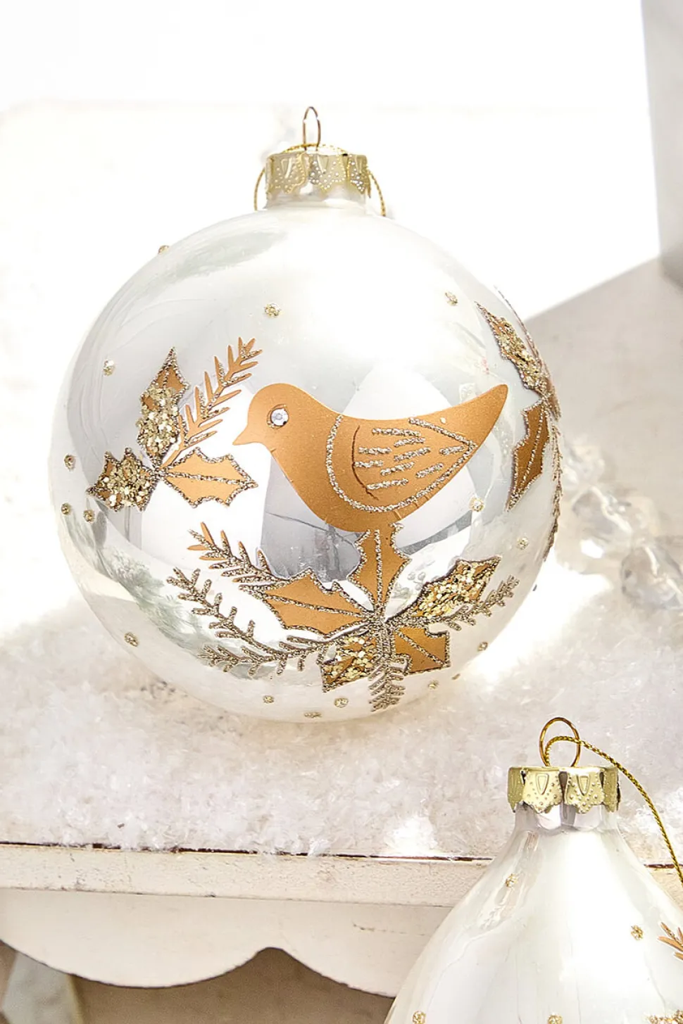 4" - 6" Glass Dove Ornament
