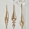 9" Glass Drop Ornament