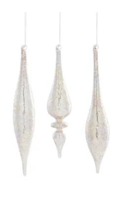 9" Glass Drop Ornament