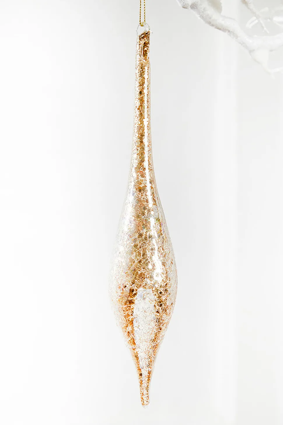 9" Glass Drop Ornament