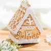 4.5" Glass Gingerbread House Ornament