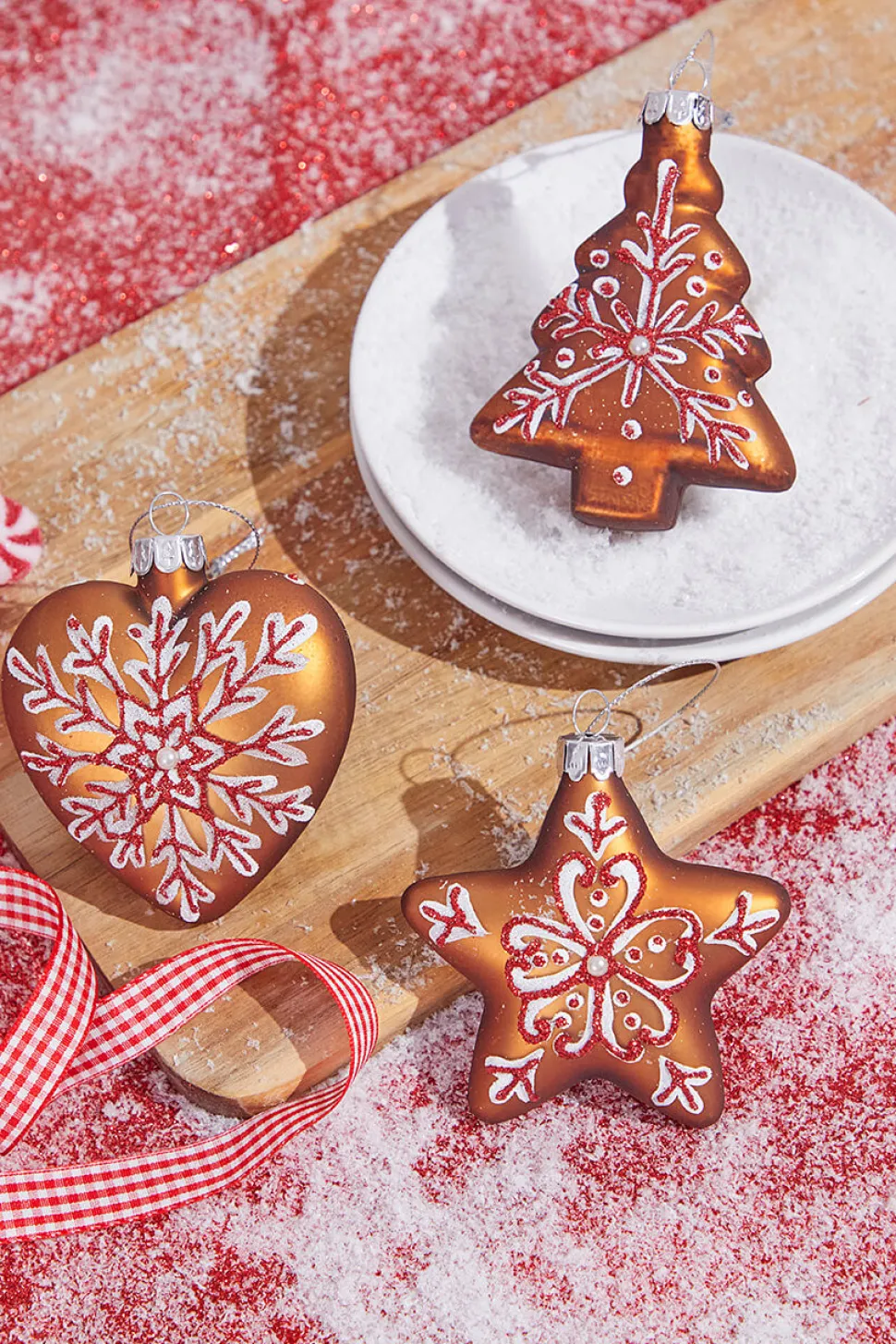 3” Glass Gingerbread Ornament