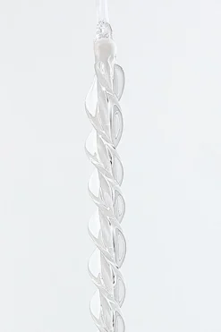 16.5" Glass Icicle Ornament