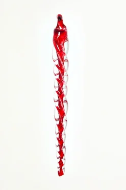6.5" Glass Icicle Ornament