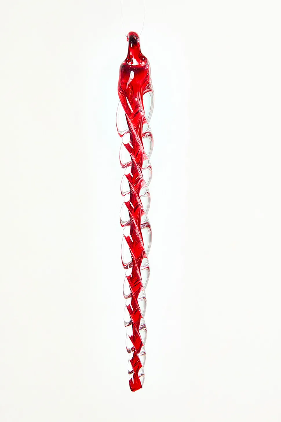 6.5" Glass Icicle Ornament