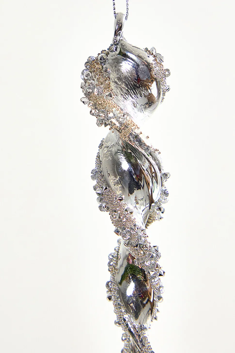 7.5" Glass Icicle Ornament
