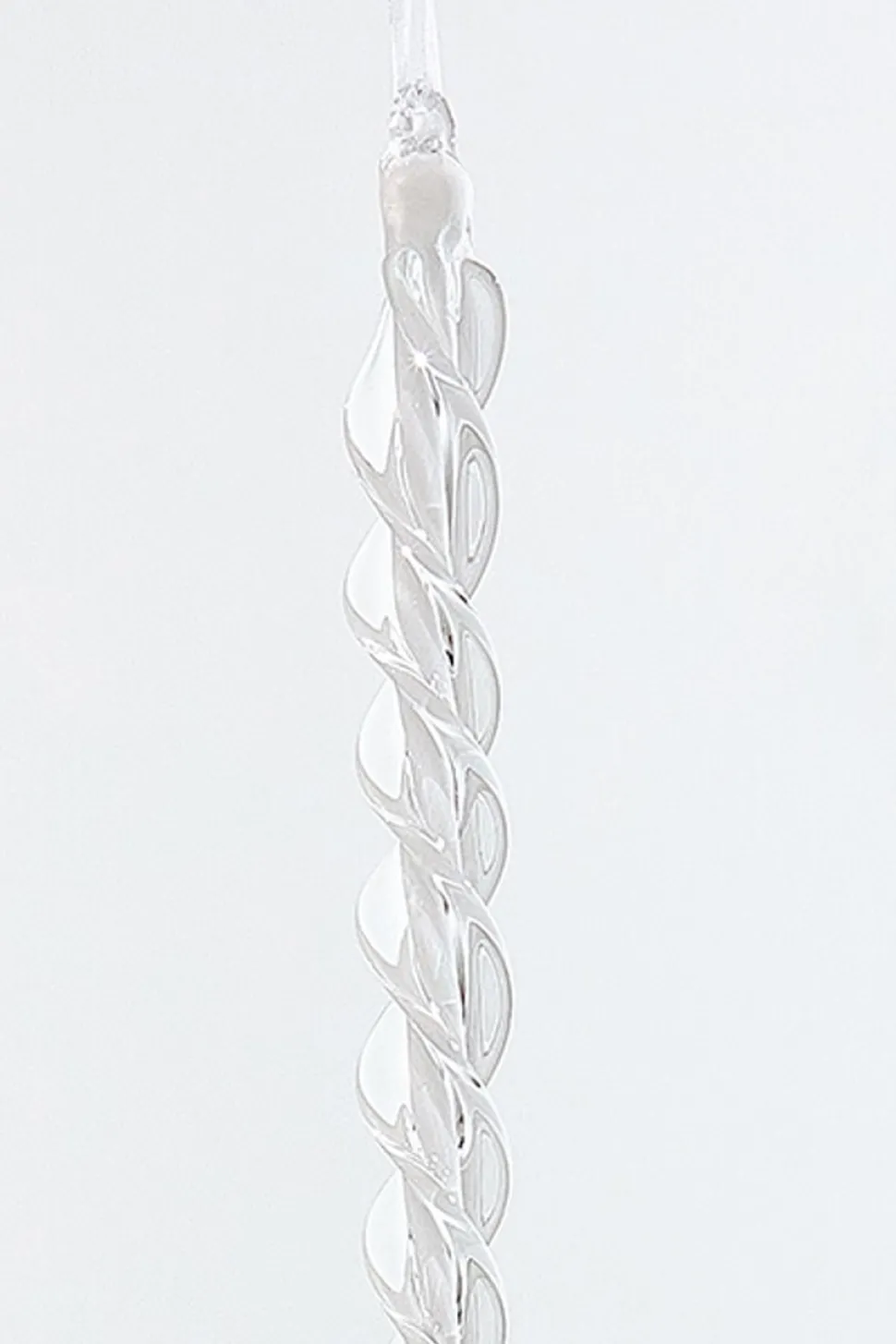 12.5" Glass Icicle Ornament