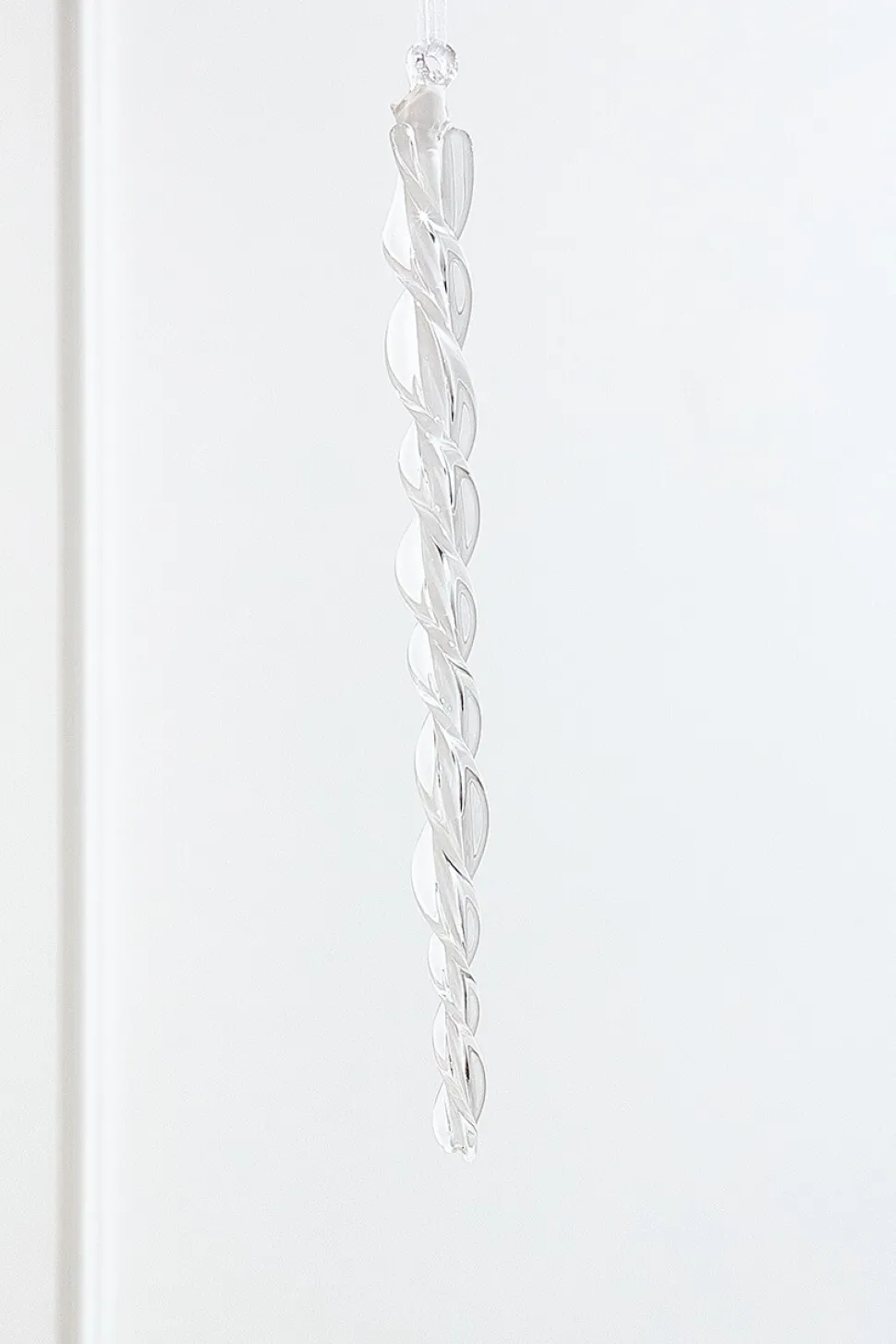 12.5" Glass Icicle Ornament