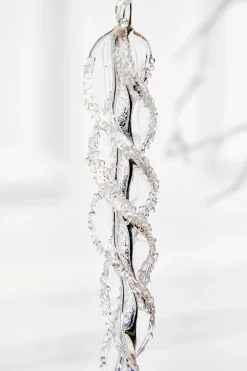 12" Glass Icicle Ornament - Large
