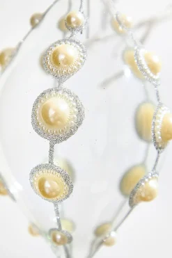 4" Glass Pearl Ornament