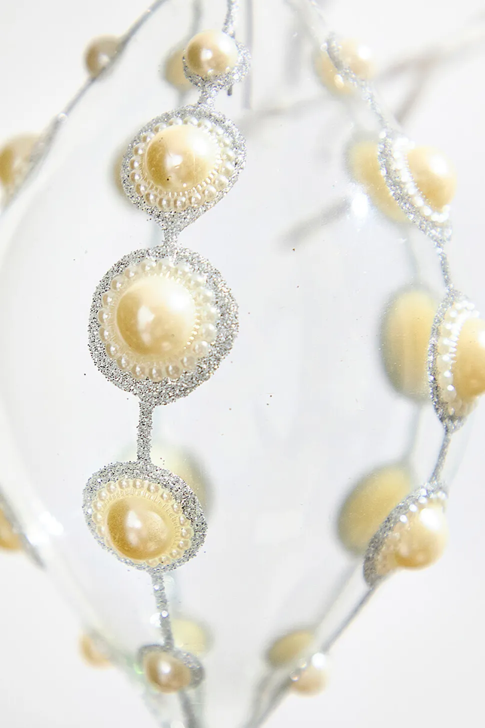 4" Glass Pearl Ornament