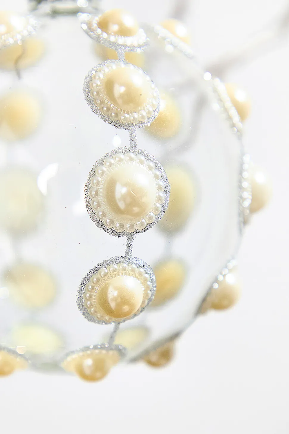 4" Glass Pearl Ornament