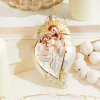 5” Glass & Sequins Holy Family Ornament