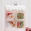 4.5” Glass Snowman in Window Ornament