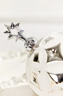 5” Glass Star Faceted Ornament