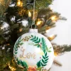4” Glass Wreath Ornament
