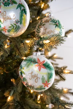 4” Glass Wreath Ornament
