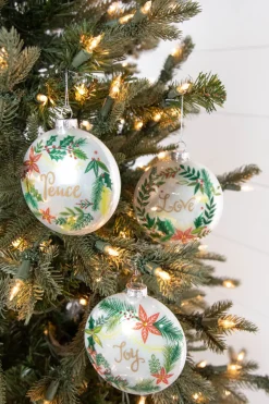 4” Glass Wreath Ornament
