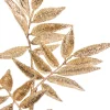 31.5" Glitter Leaf Spray - Champagne
