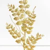 35” Glitter/Mica Later Fern Spray Gold