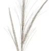 34” Glitter Mica Triple Spike Grass Spray - White