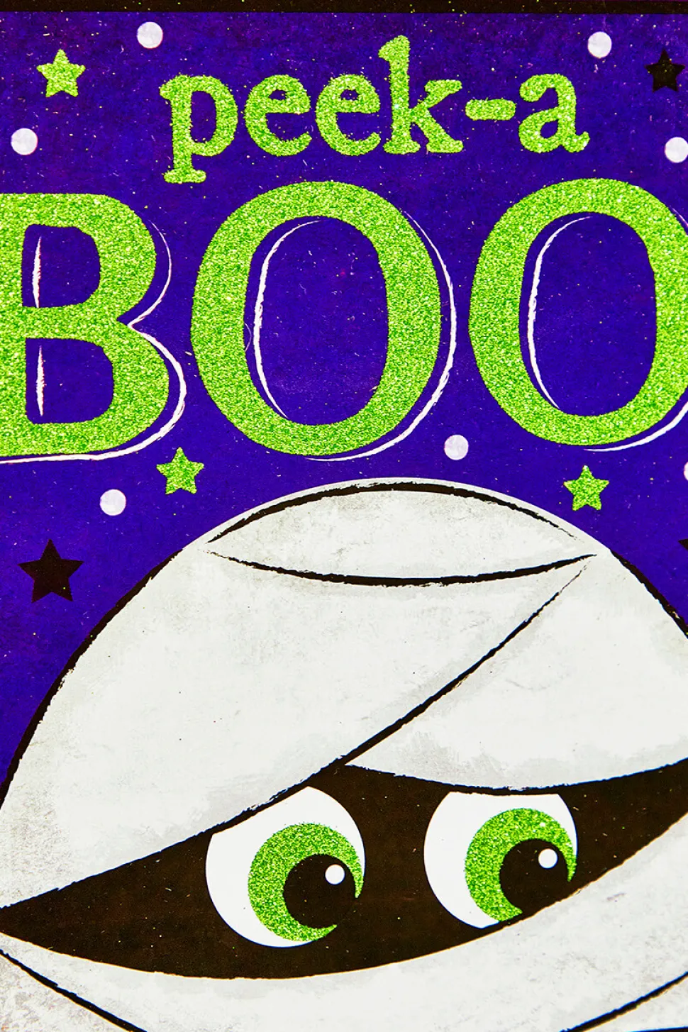 10" Glitter Peek-A Boo Mummy Sign
