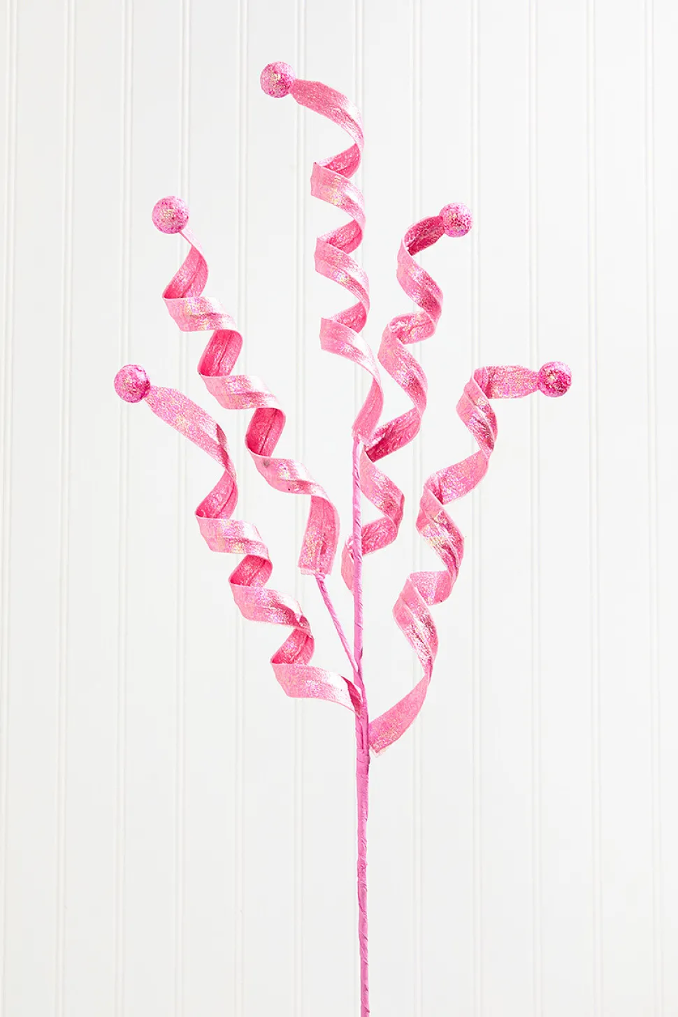 30" Glossy Frizzy Curly Ball Spray - Pink