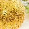 4" Gold Beaded Metallic Ball Ornament