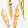 12" Gold Finial Boxed - Set of 4