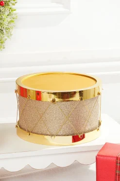 8.5" Gold Glitter Drum
