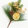 14.5" Gold Glitter Pinecone Ornament Spray
