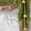 72" Gold Iron Jingle Bells & Jute Rope Garland