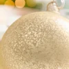 5" Gold Mercury Glass Blown Ball Ornament