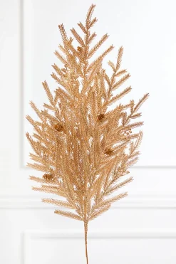 32" Gold Metallic Pine Spray