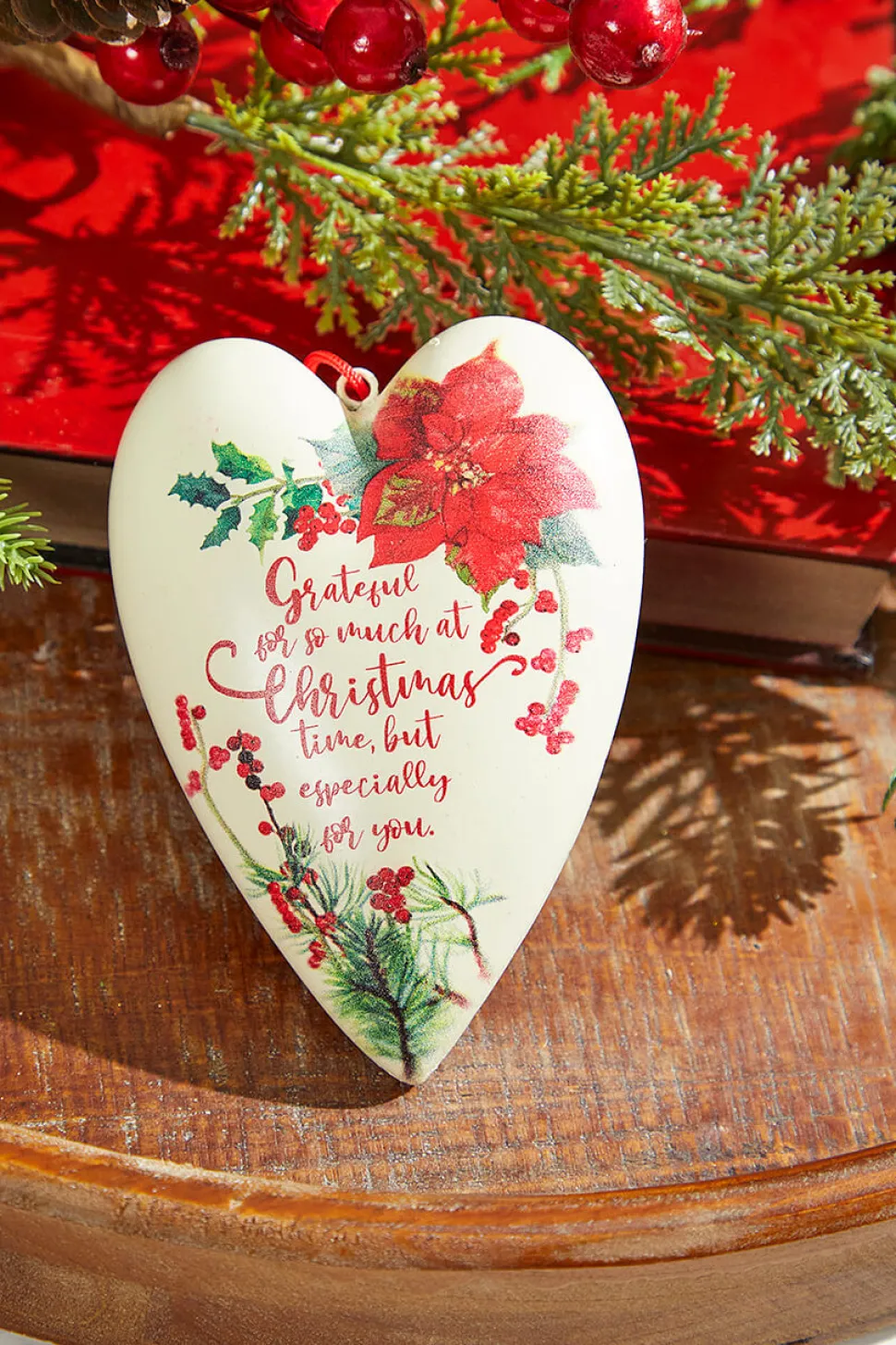 5.5" Grateful Heart Ornament