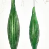 7" Green Glass Ornament