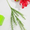 34” Green Glitter Grass Spray