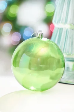 4" Green Iridescent Ball Ornament