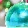 6" Green Iridescent Ball Ornament